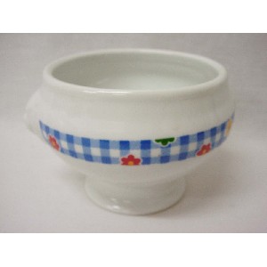 BOWL SOPERA 450ML FLOR VICHY AZUL