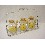 SOPORTE CROMADO 3 BOTES FLOR VICHY AMARILLO