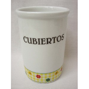 CUBERTERO GRANDE ALTO FLOR VICHY AMARILLO