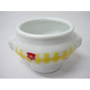 BOWL SALSERA 150ML FLOR VICHY AMARILLO