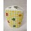VASO CEPILLOS PLANO FLOR VICHY AMARILLO
