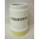 CUBERTERO SIN CUBIERTOS VICHY AMARILLO