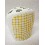 VASO CEPILLOS PLANO VICHY AMARILLO