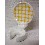 SOPORTE CEPILLO PARED VICHY AMARILLO