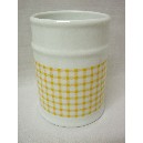 VASO BAÑO REDONDO VICHY AMARILLO