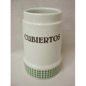 CUBERTERO SIN CUBIERTOS VICHY VERDE