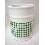 VASO BAÑO REDONDO VICHY VERDE