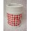 VASO BAÑO REDONDO VICHY ROJO