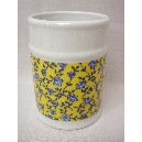 VASO BAÑO REDONDO RAMAS AMARILLO