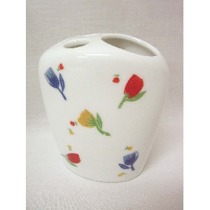 VASO CEPILLOS PLANO TULIPANES GRANDES