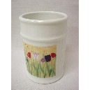 VASO BAÑO ESTRIAS TULIPANES CESPED CESPED