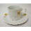 TAZA Y PLATO TE 300ML DALIA AMARILLA