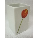 VASO BAÑO MING TULIPAN ROJO