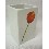 VASO BAÑO MING TULIPAN ROJO