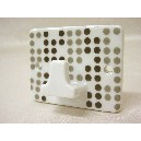 PERCHA INDIVIDUAL CUBO POMPAS GRISES