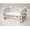 PORTAROLLOS PARED CUBO POMPAS GRISES